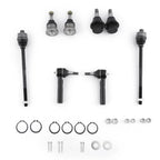 8x Front Upper Lower Ball Joints Tie Rod for GMC Sierra Yukon XL 1500 (1999–2006)