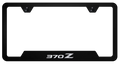 License Plate Frame Licensed for Nissan 370Z Black Laser Etched Premium