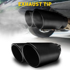 Matte Black Stainless Steel Exhaust Tip for Universal Fit (1.5-2.4 Inch)