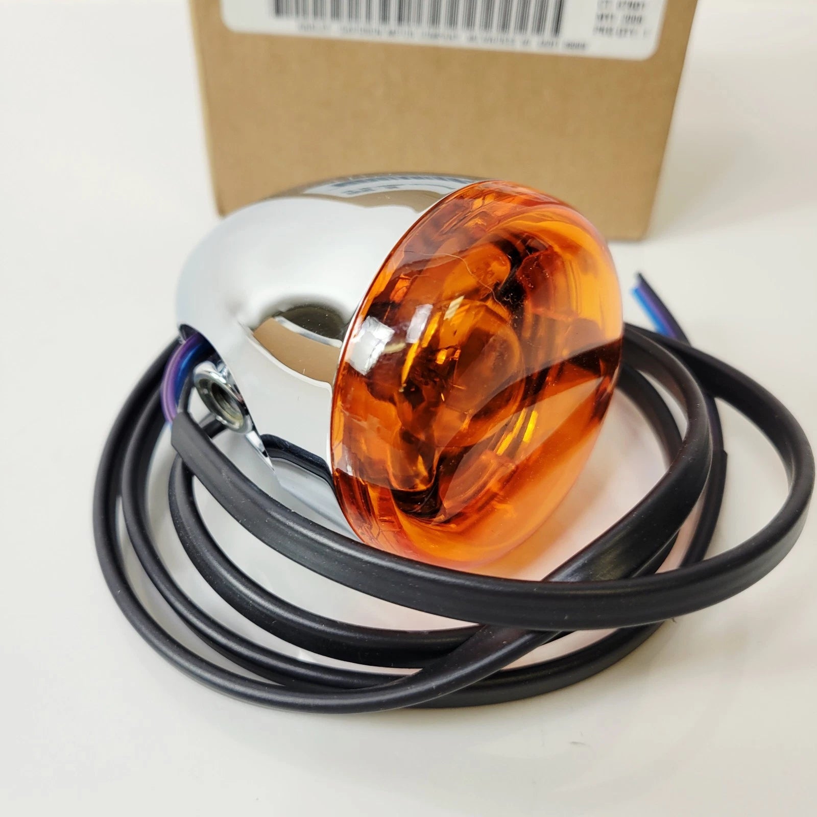 Chrome Front Dome Turn Signal for Harley-Davidson Touring (2006–2023) 69292-06