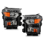 Halogen Headlight Pair for Chevy Silverado 1500 (2022–2026) w/Black Trim