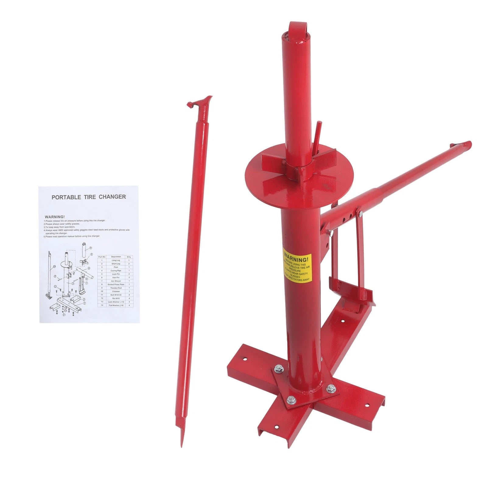 Portable Tire Bead Breaker for Hand Tools (8" to 16")