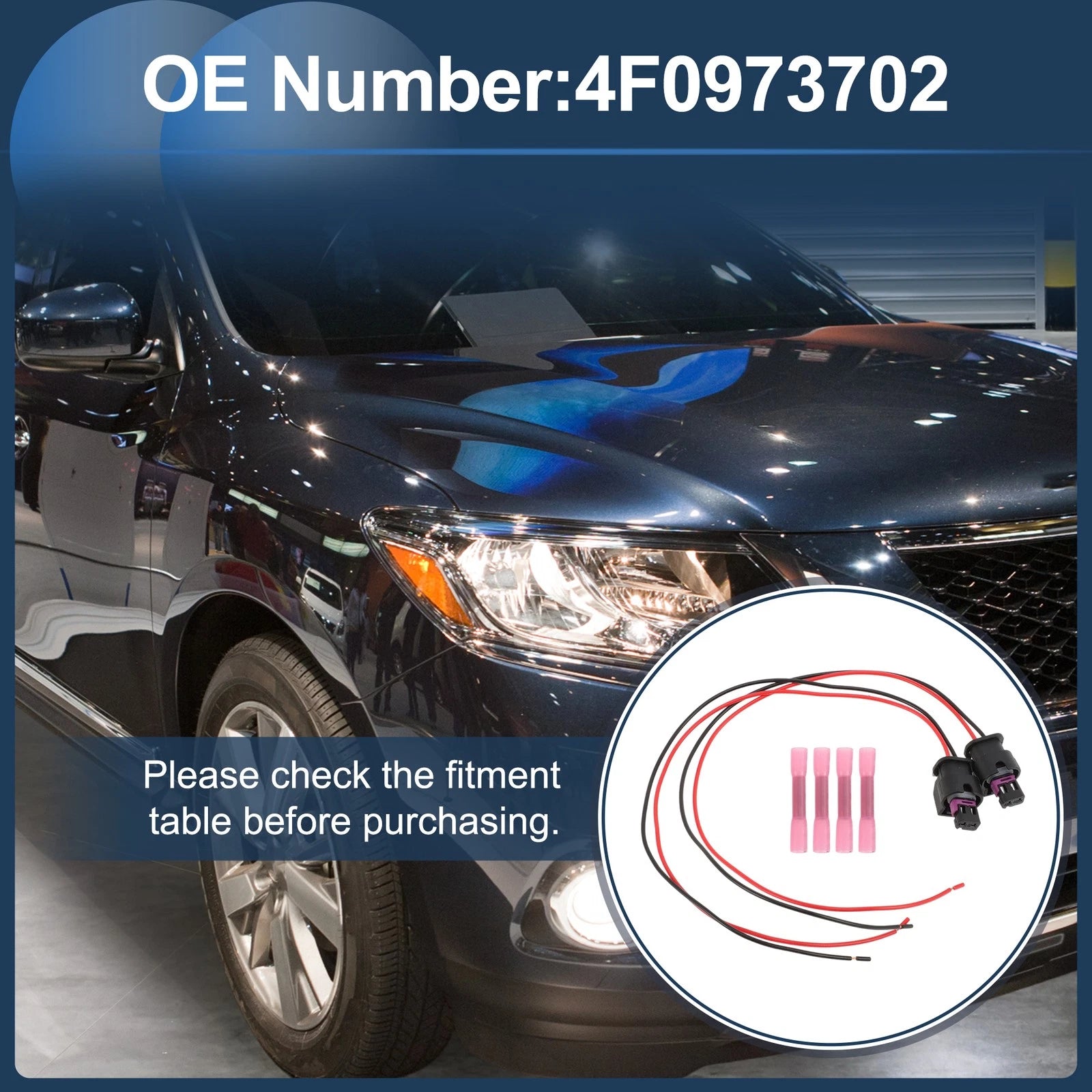 Headlight Cable Repair Kit for Dodge Durango (2021–2023) 4F0973702