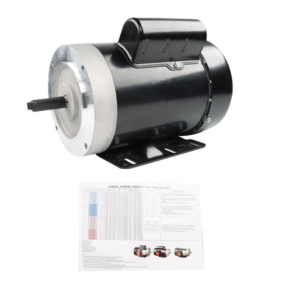 Electric Motor 1/2HP 56C Single Phase TEFC for General Purpose