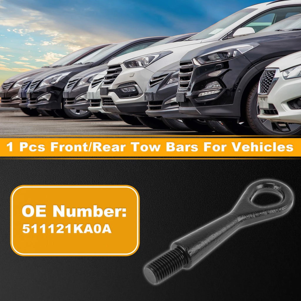 Tow Bars for Nissan Rogue (2011–2016) - Front/Rear Tow Hook Metal Black