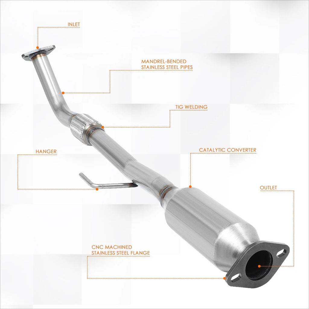 Set of 2 Stainless Steel Side Step Nerf Bars for Ford Edge (2015–2024)