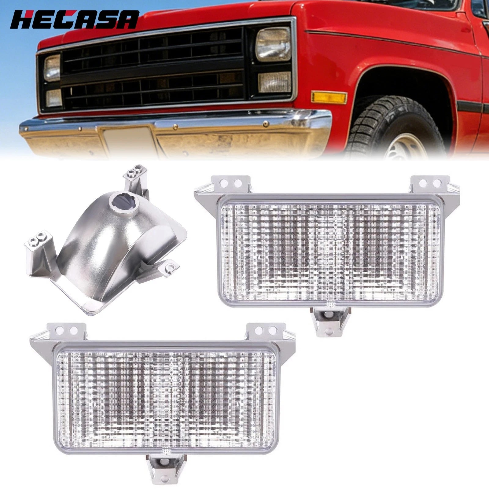 Front Park Lamps Turn Signal Lights for Chevy Pickup Blazer (1983–1987)