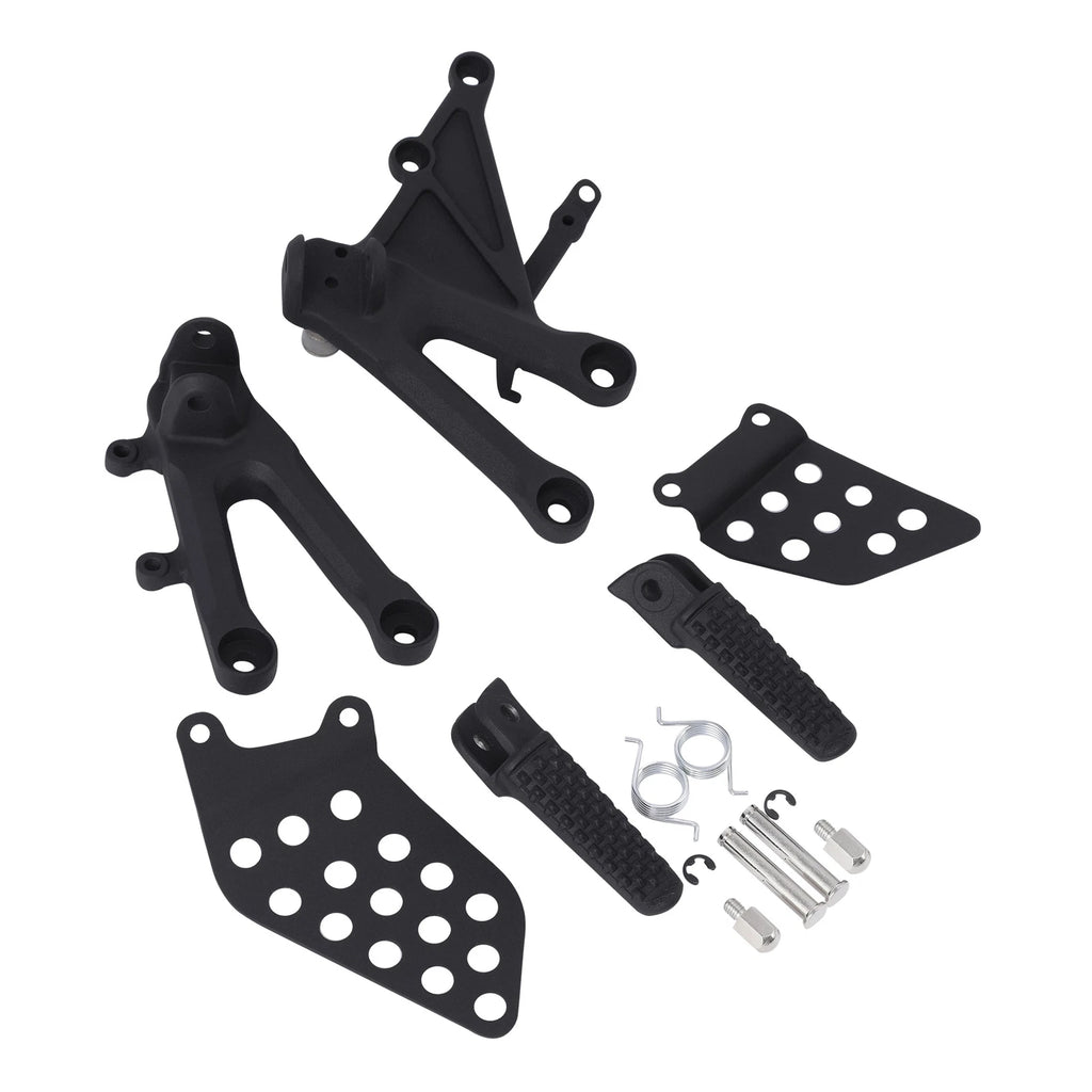 Set of 2 Driver Footpegs Footrest Brackets for Honda CBR1000RR (2004–2007)