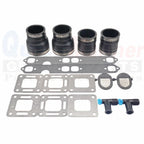Set of 2 Outboard Exhaust Manifold Bellow Kit for Mercruiser (70981A3, 18-2762)