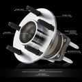 Rear Left/Right Wheel Bearing & Hub for Chevy Malibu HHR Saturn Aura Ion (2004–2012)