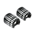 Black Lower Fork Slider Covers for Harley Road Street Electra Glide (84-2013)