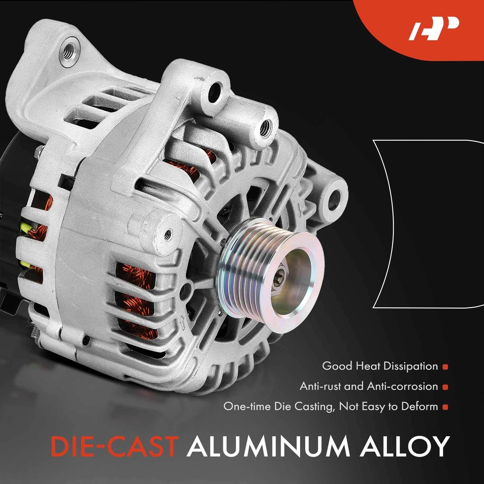 Alternator for BMW X5 (2007–2010) 230 Amp 12 Volt 7-Groove
