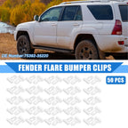 50 Pcs Fender Bumper Spoiler Clip for Toyota 4Runner (2013–2021)