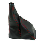 Manual Shift Boot for Isuzu Rodeo (1990–1995) Red Stitch Leather Synthetic