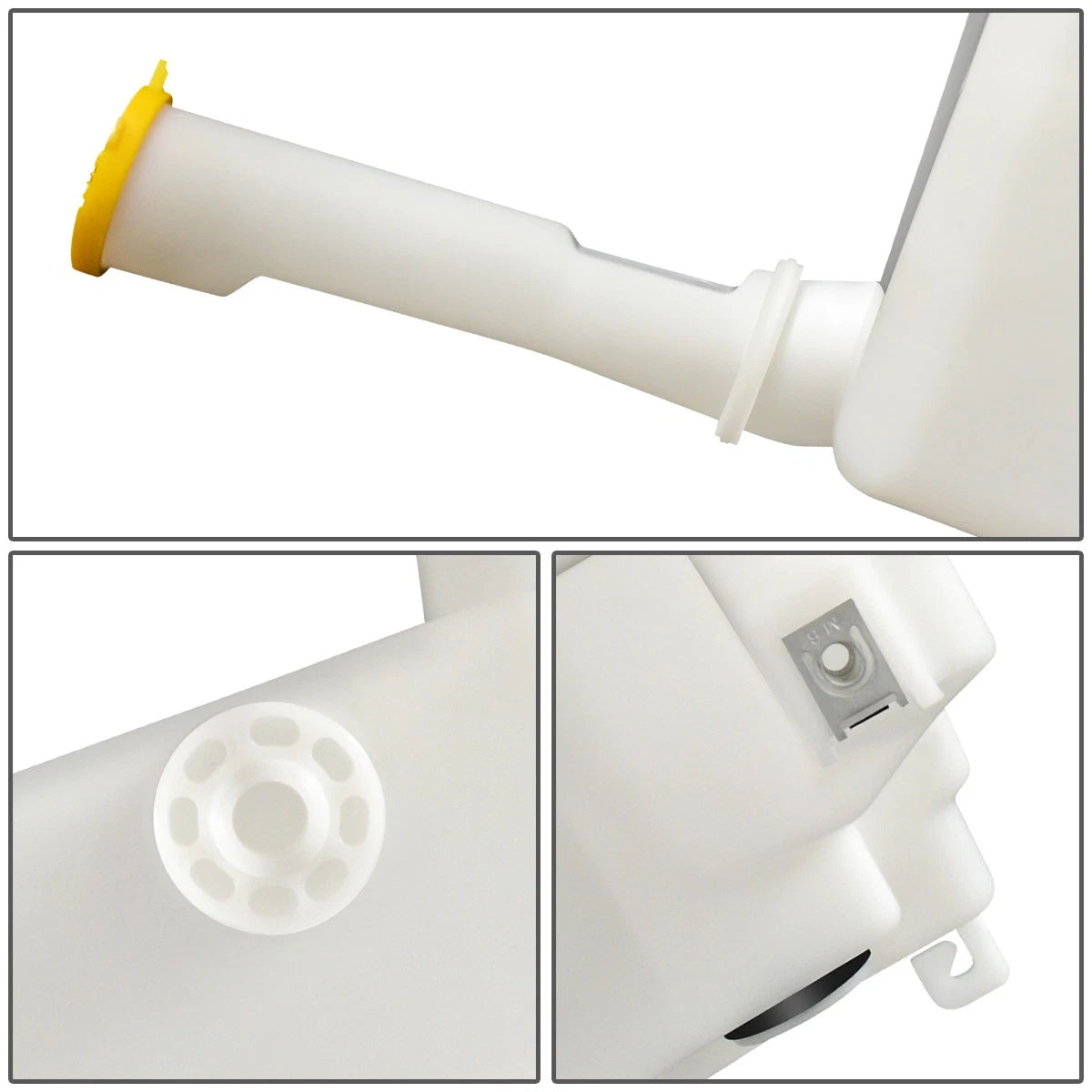 Washer Fluid Reservoir Tank Bottle w/ Cap & Pump for Mazda 6 (2006–2007)