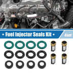 Fuel Injector O-Rings & Seals with Micro Filters for Honda Civic & Acura