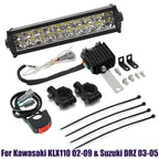 LED Light Bar Headlight Kit for Kawasaki KLX110 (2002–2009) PLUG-N-PLAY