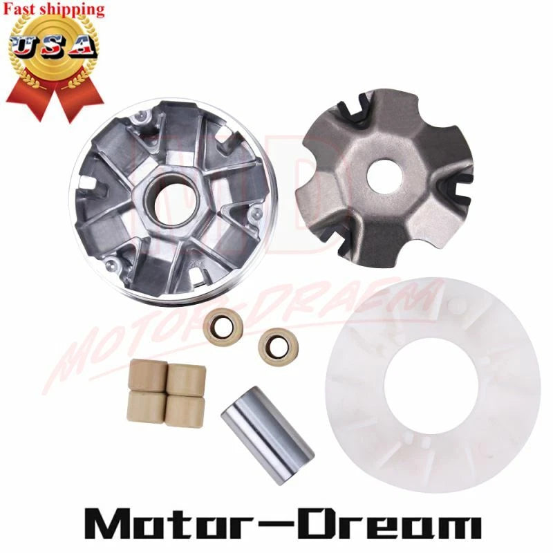 Clutch Variator for GY6 49cc 50cc Scooter Moped ATV Go Kart (49cc–50cc)