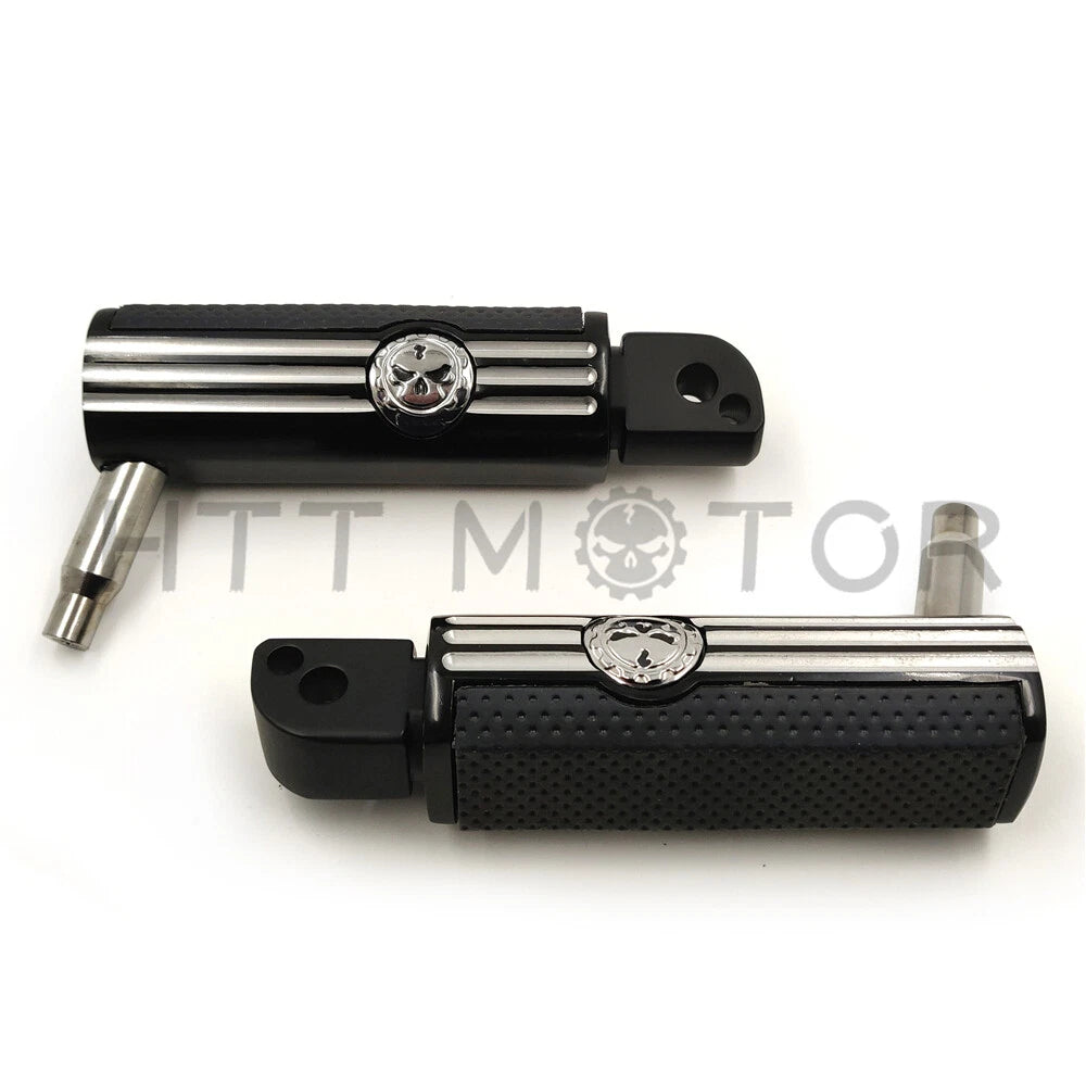 Defiance Footpegs for Harley Davidson Softail Fat Boy (2018–Present) Black Anodized