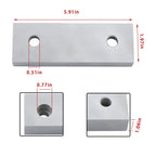 Reversible Aluminum Soft Jaws for 6" Milling Vise (1 Pair)