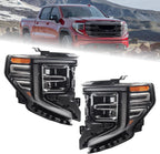 Full LED Headlights Pair for GMC Sierra 1500 (2022–2025)