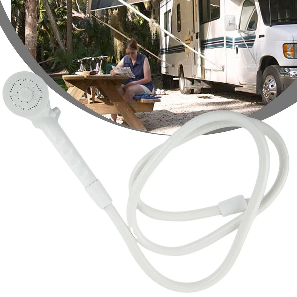 RV Economy Handheld Shower Head + 60 Hose RV Shower Hose Accessories