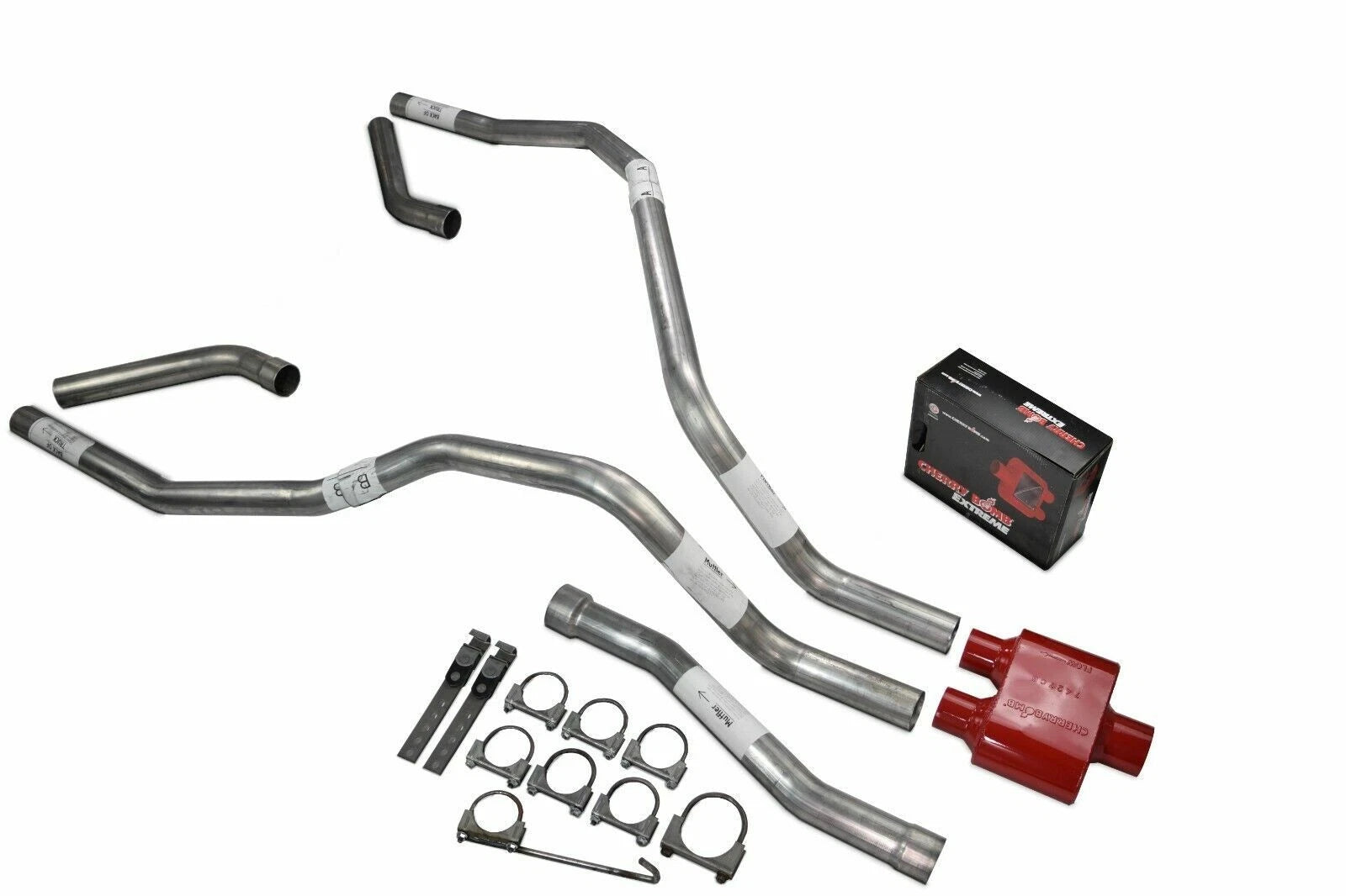 Dual Exhaust for Nissan Titan (2004–2006) 2.5" Cherry Bomb Extreme