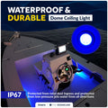 RGBW LED Interior Dome Ceiling Light for Universal Fit (12V) - FO4876