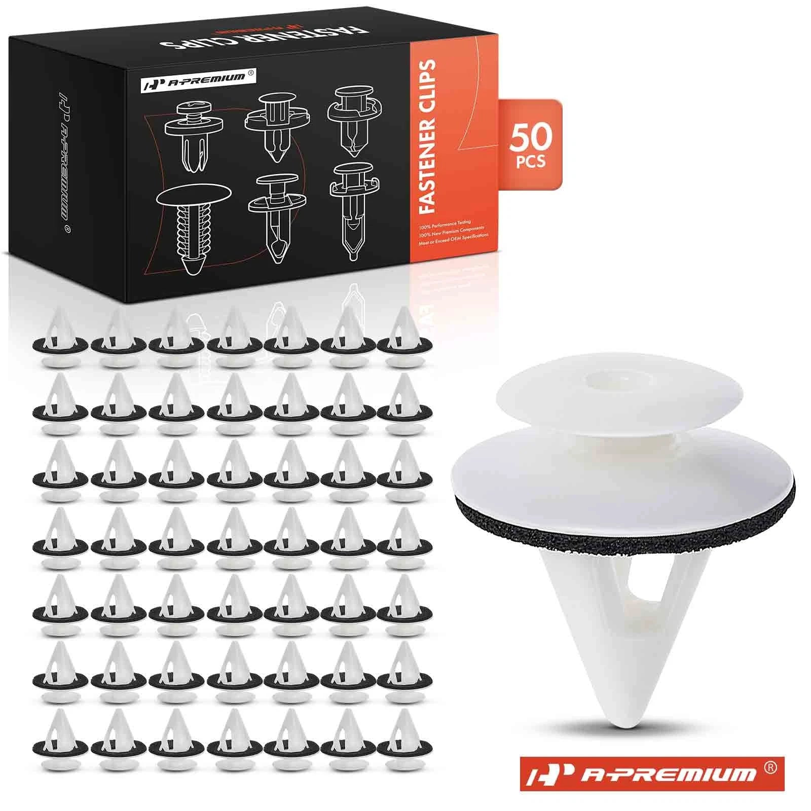 50x 11mm Nylon Door Panel & Rocker Moulding Retainer Clips for Toyota