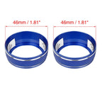 2X Blue AC Climate Control Knob Ring Trim Cover for Toyota RAV4 (2019–2021)