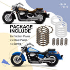 Clutch Friction Steel Plates Springs for Honda VT750CS Shadow Aero (2010–2019)