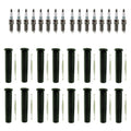Denso 16 Iridium Spark Plugs & NGK Ignition Coil Boots for Dodge Durango Ram 2500 (2011–2023)