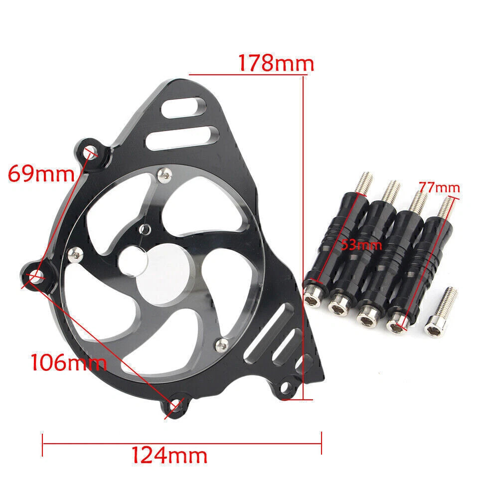 Front Sprocket Chain Cover Guard for Kawasaki Z1000 (2010–2017) Black