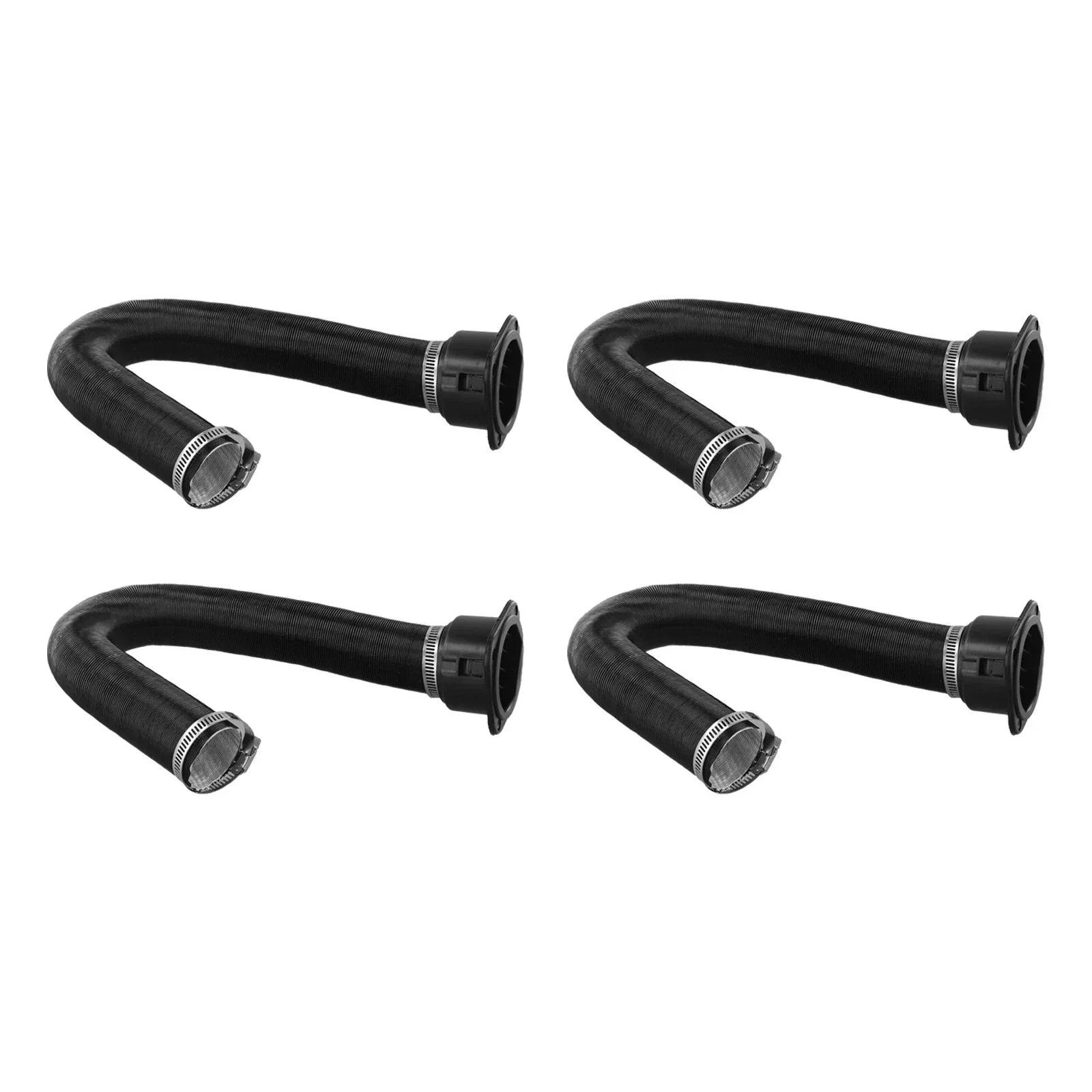 4pc 42mm Heater Duct Pipe Tube Air Vent Outlet for Diesel Heater 4-Hole Car