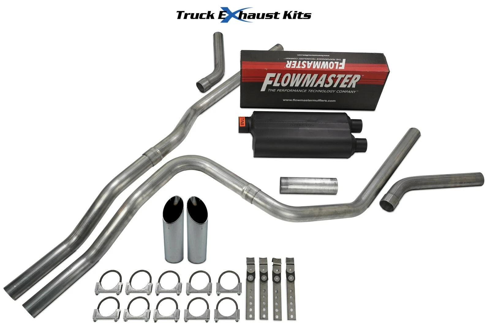 Dual Exhaust Kit for GMC Yukon (2000–2006) 2.5" C Exit Flowmaster 50 HD