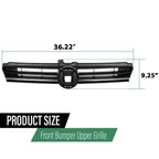 Front Bumper Grille with Chrome Trim for Volkswagen Golf SportWagen (2018–2020)