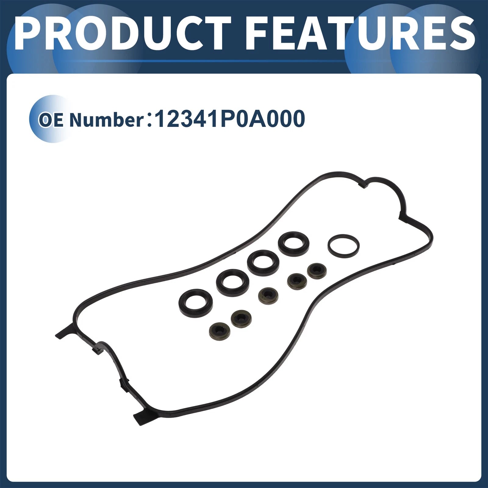 Valve Cover Gasket Set for Honda Odyssey (1997–1999) 12341P0A000