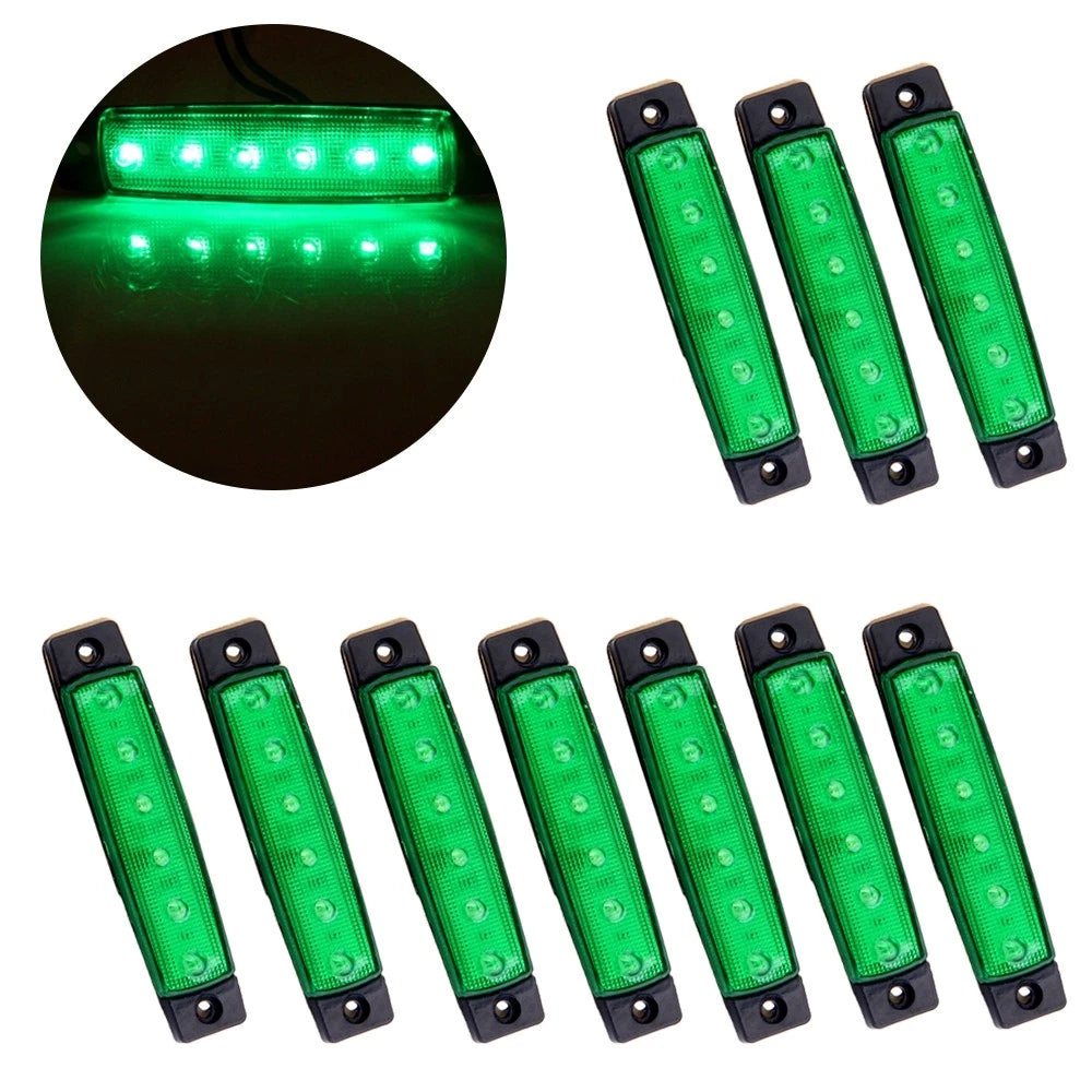 6 LED Clearance Light for Trailer Bus Boat Van (12V)