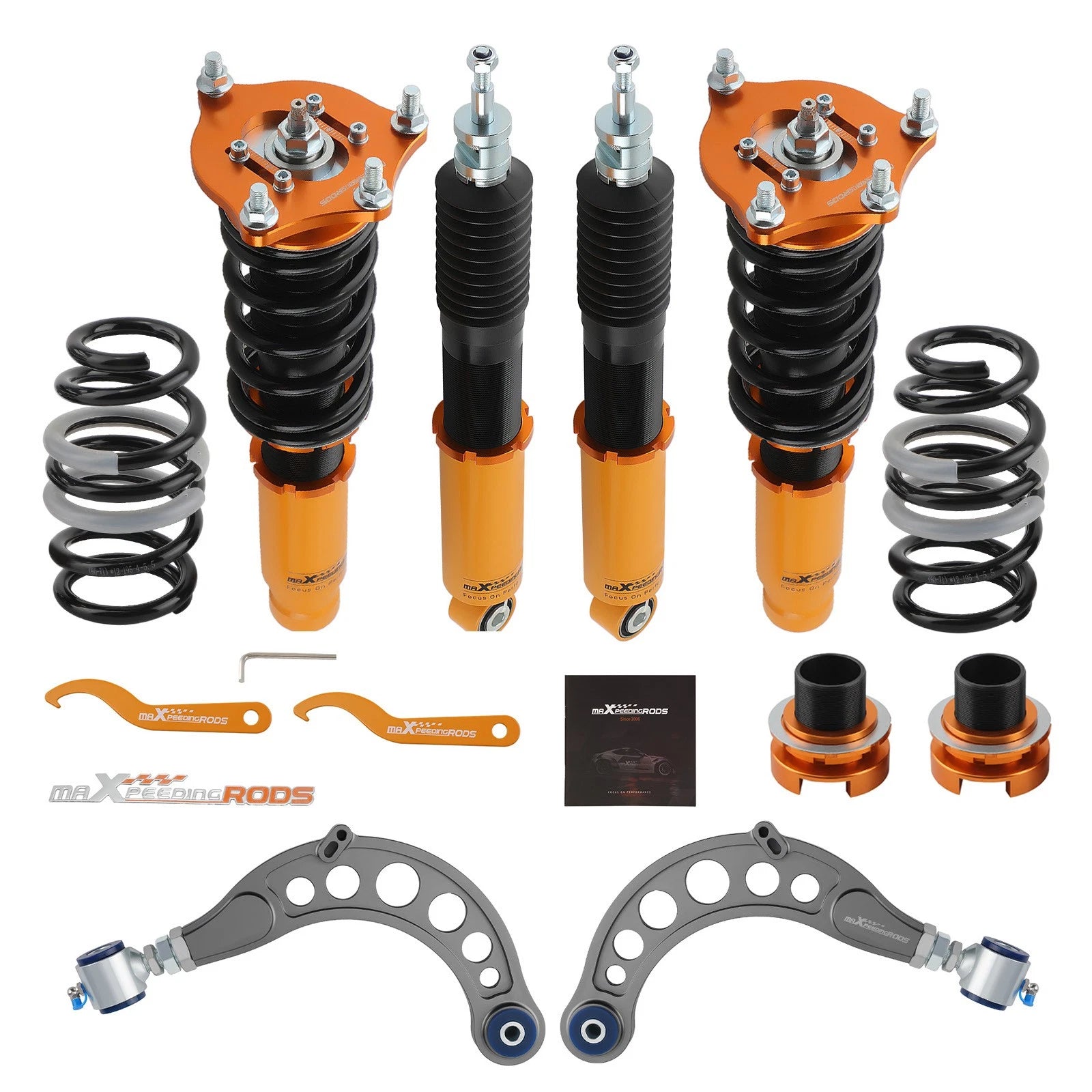 24 Way Damper Coilover & Rear Camber Arms for Honda Civic Hatchback (2016–2021)