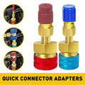 2X Quick Adapter Connector Couplers for Auto A/C Gauge Set