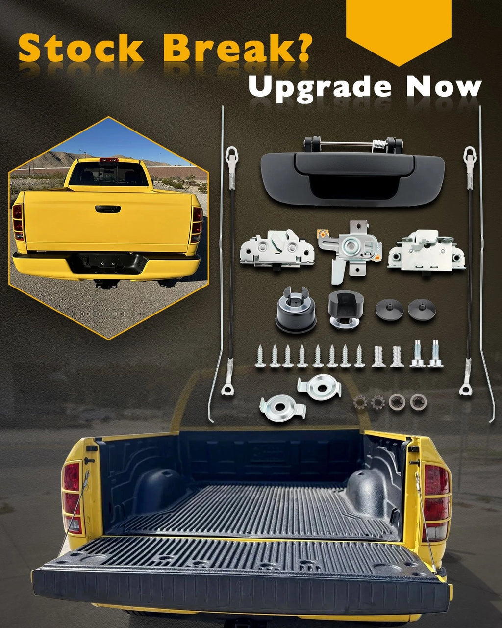 Tailgate Latch Rebuild Kit for Dodge Ram 1500 2500 3500 (2002-2009)