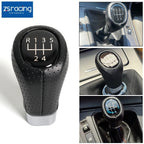 5 Speed Shift Knob Black PU Leather for BMW E36 E46 M3 Z4 E90 E91 E92 M5 E39 (1992–2010)