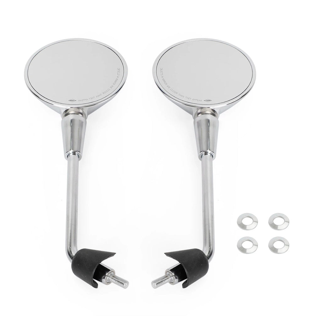 Rear View Mirror Pair Chrome for Vespa Primavera 50 125 150 (2T 4T Elettrica)