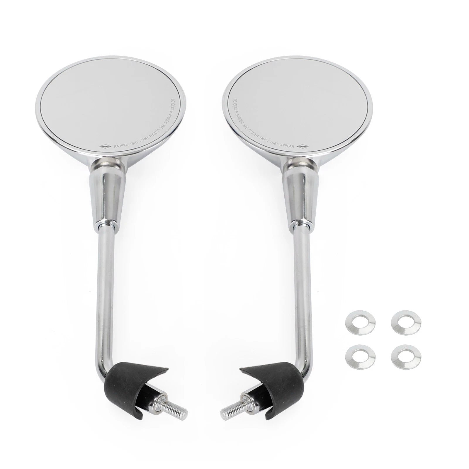 Rear View Mirror Pair Chrome for Vespa Primavera 50 125 150 (2T 4T Elettrica)