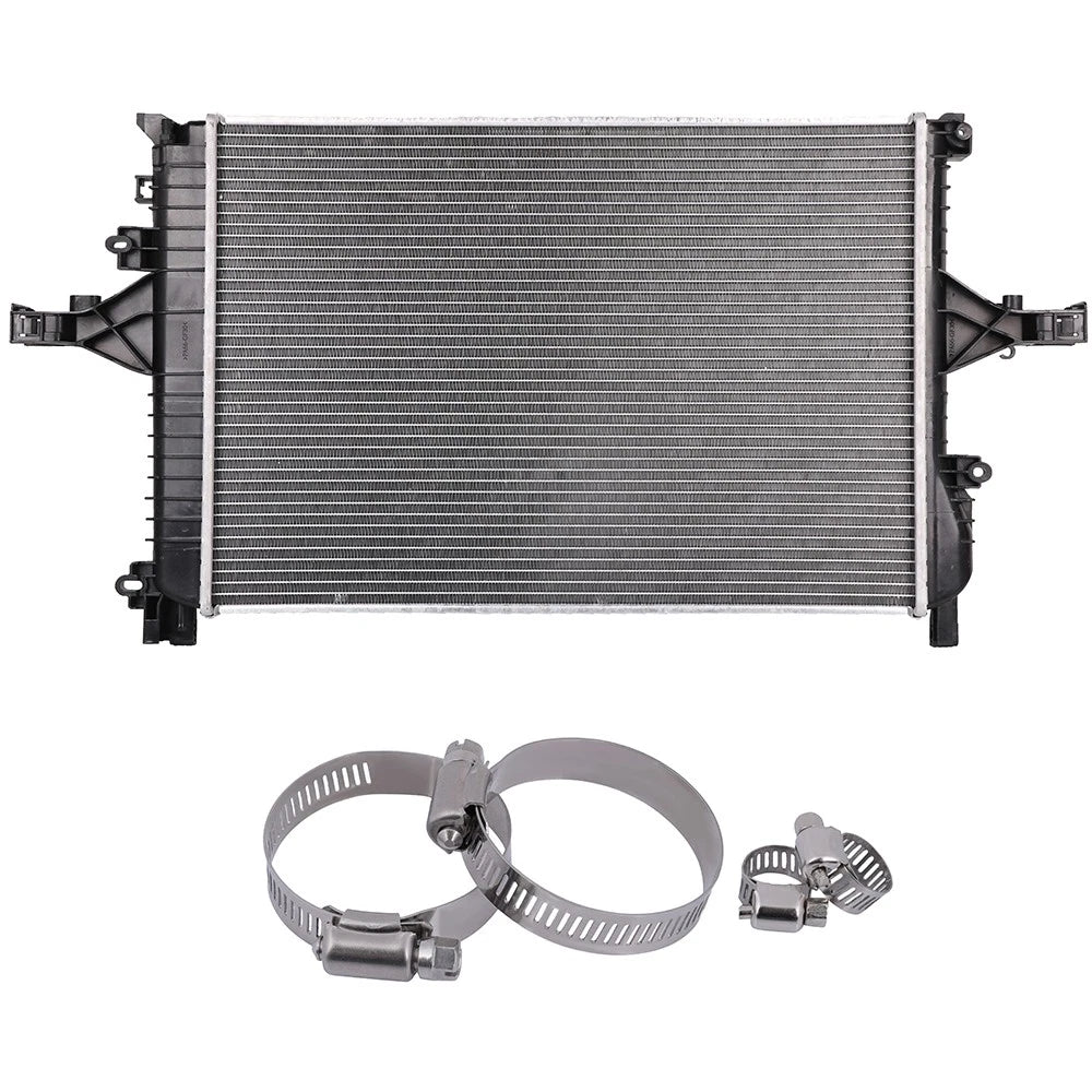 Radiator with Oil Hose Clamps for Volvo V70 S80 (2001–2007, 1999–2006)