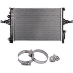 Radiator with Oil Hose Clamps for Volvo V70 S80 (2001–2007, 1999–2006)