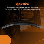 Carbon Fiber Rear Wing Spoiler for Audi A5 S5 RS5 (2018-2024)