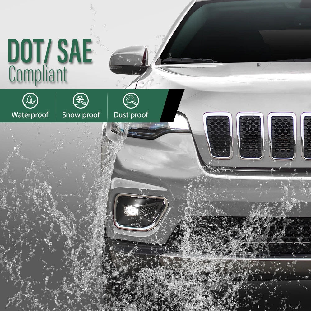 LED Driving Fog Lights for Jeep Cherokee (2019–2022)