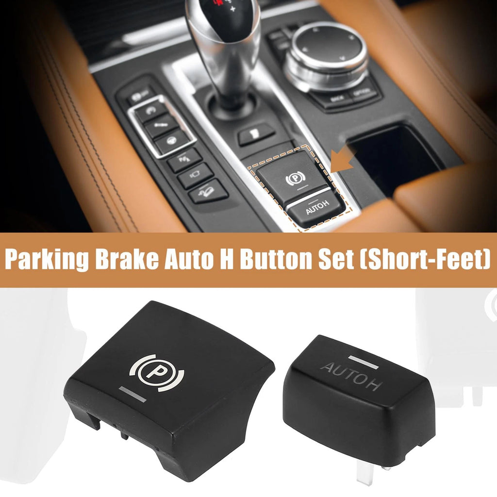 Parking Switch Brake P and AUTO H Button Cover Kit for BMW F01 F02 F07 F10 F12 (2008–2017)
