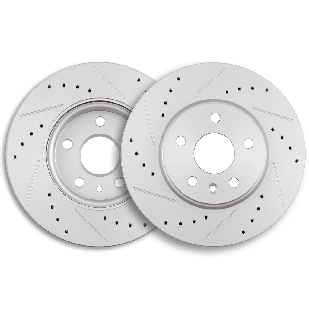 2X Drilled & Slotted Brake Rotors for Chevrolet Sonic Cruze (2012–2018)